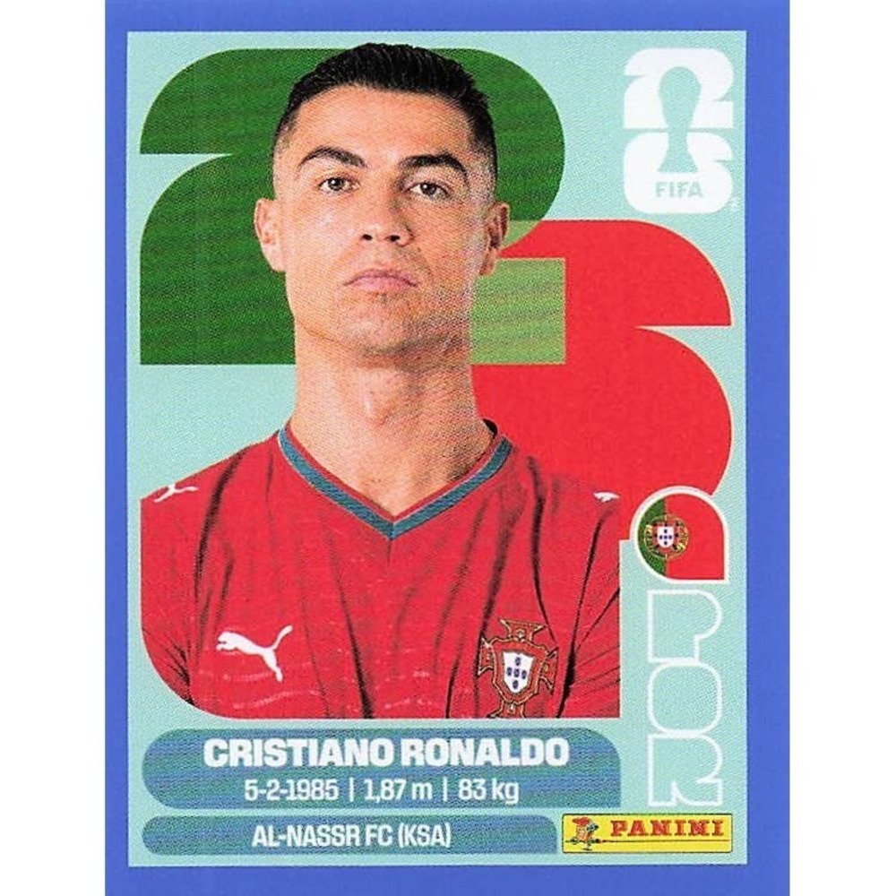 Panini Fifa World Cup 2026 Sticker BLUE BORDER Christiano Ronaldo POR15